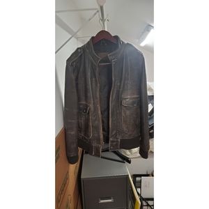 Vintage Old Navy Leather Bomber
